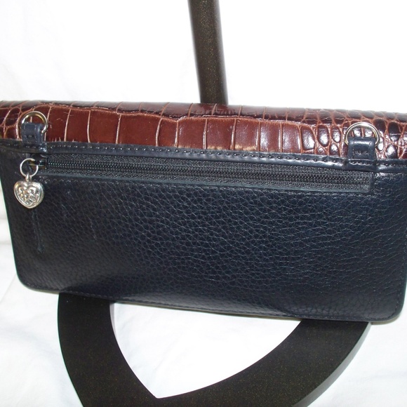 Brighton Black Brown 2 Tone Wallet ~ EUC - Picture 2 of 8